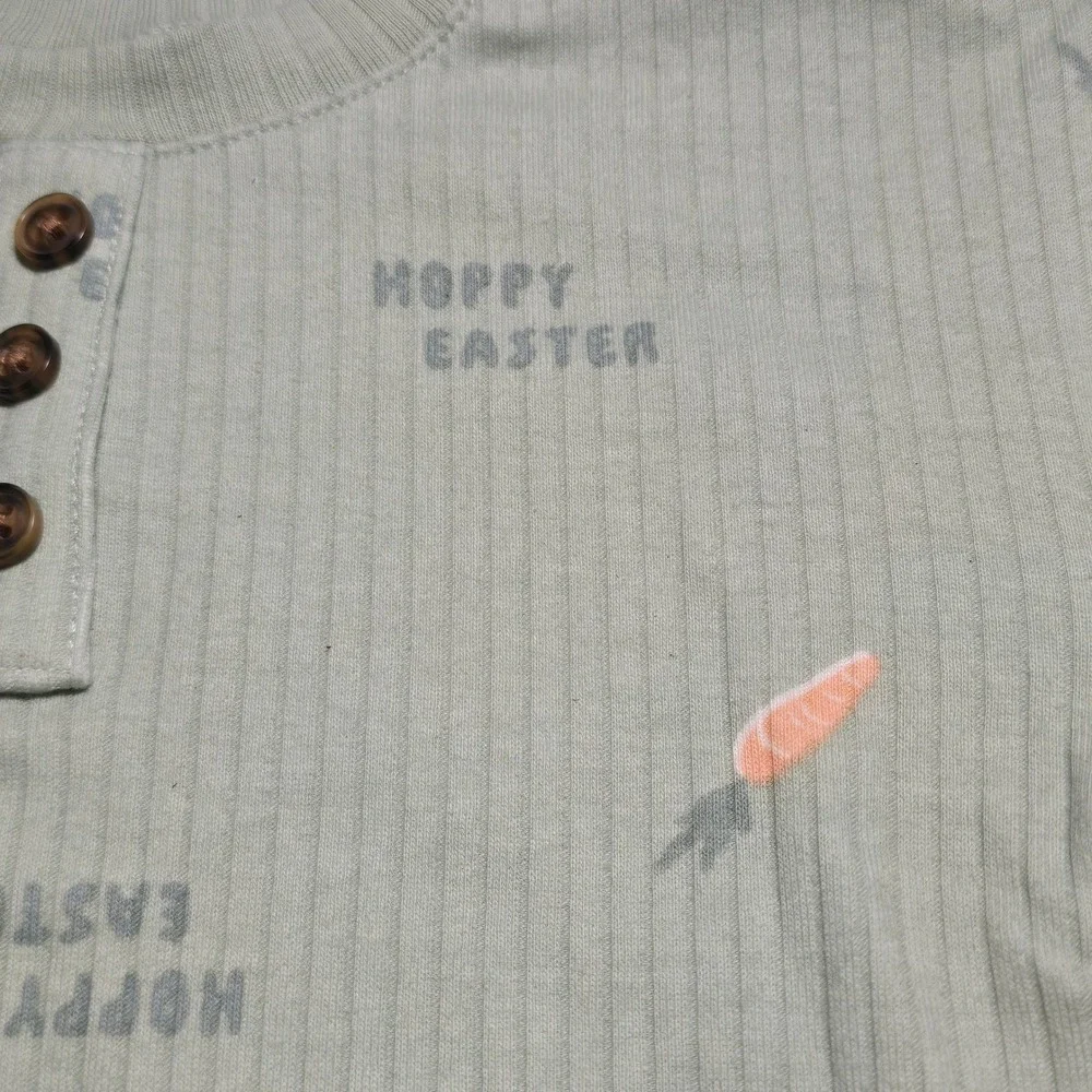 Carters Baby Boys 3-6m Hoppy Easter Sage Green Henley Shorts Set NWT